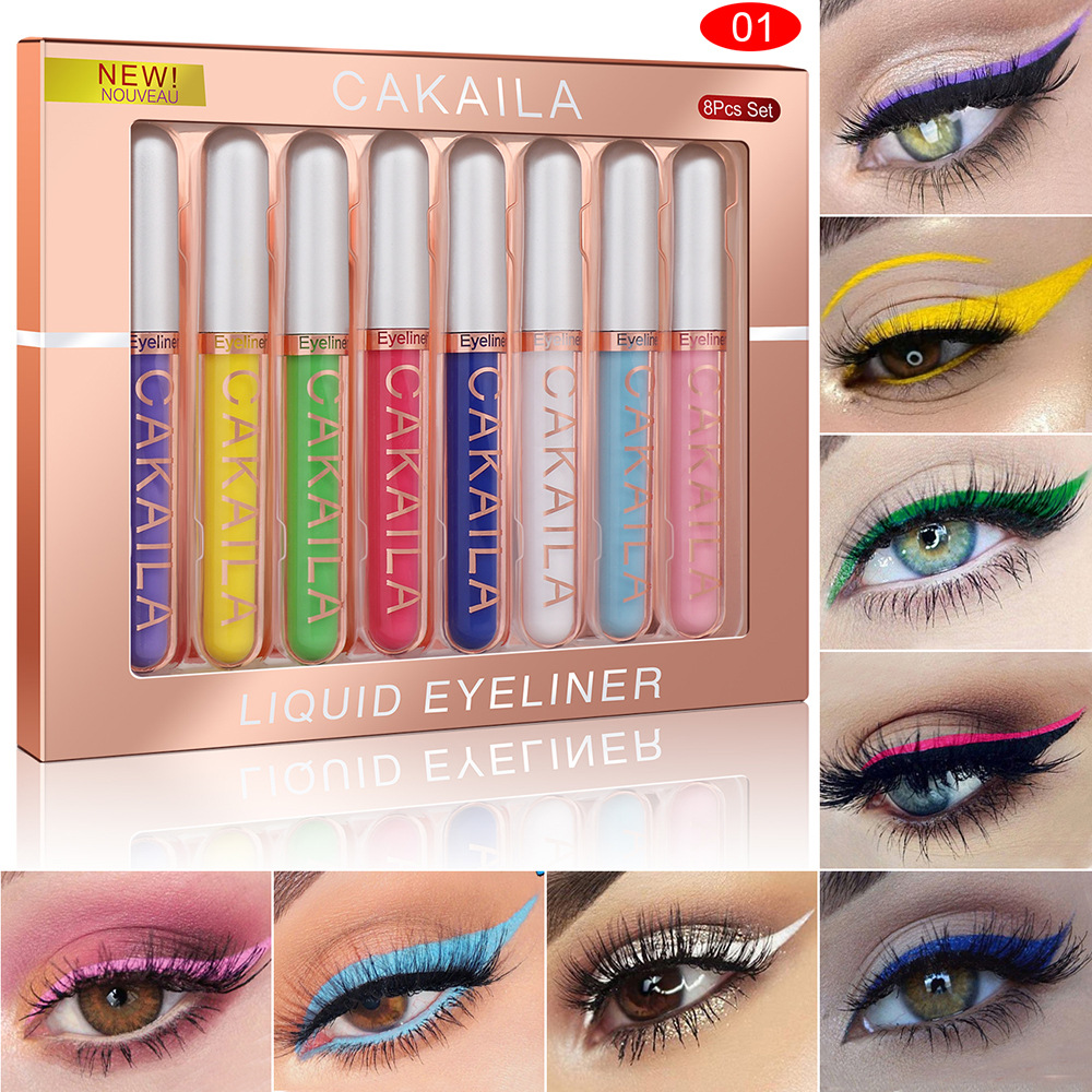 Beauty Linasi Makeup - Juego de 8 colores, bolígrafos delineadores