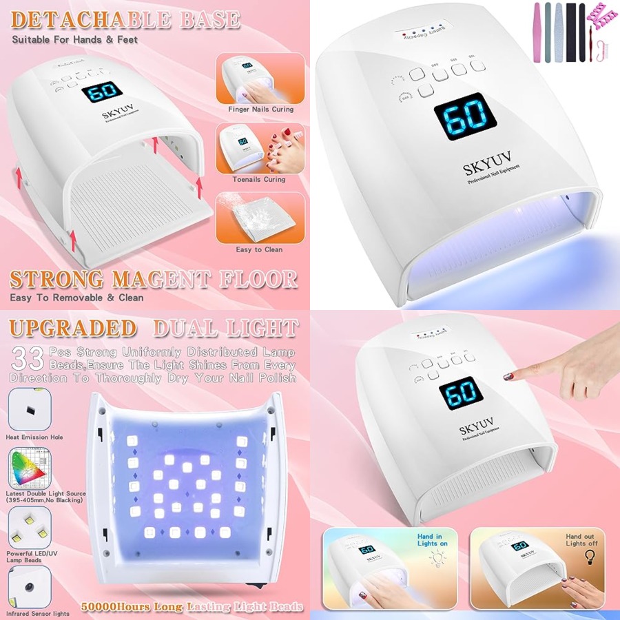 Lámpara UV LED Recargable de S - Gel Nail Polish reseña y precio