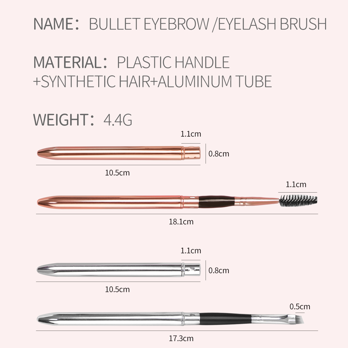 1 Brocha Profesional para Ceja - Beauty Linasi Makeup reseña y precio