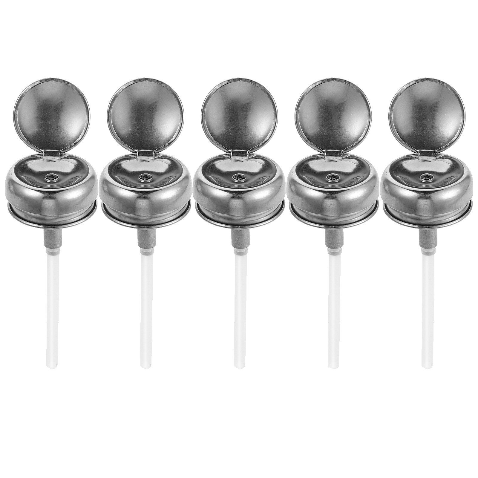 5 tapas dispensadoras de acero - Beauty Of Makeup reseña y precio