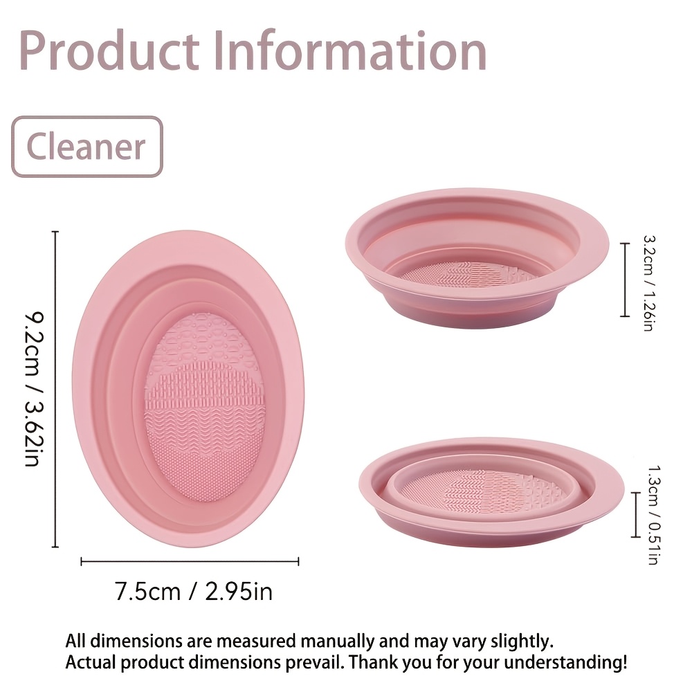 Tazón Plegable de Silicona par - Cosmetic Sponge reseña y precio