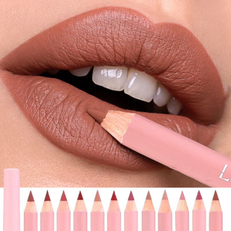 Delineador de labios marrón de - Beauty Linasi Makeup reseña y precio