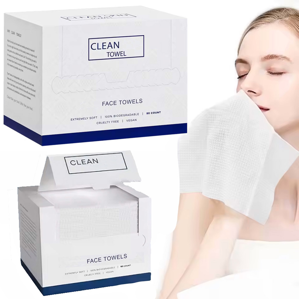 Paquete de 50 Toallitas Facial - Beauty Makeup Box reseña y precio