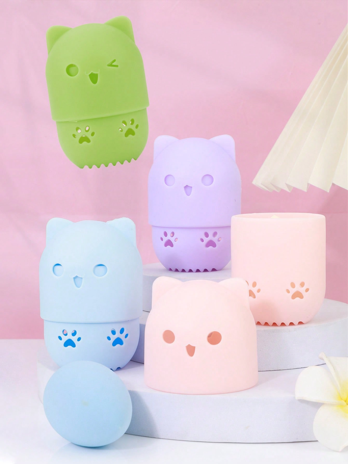 Lindo soporte de silicona con  - Cosmetic Sponge reseña y precio