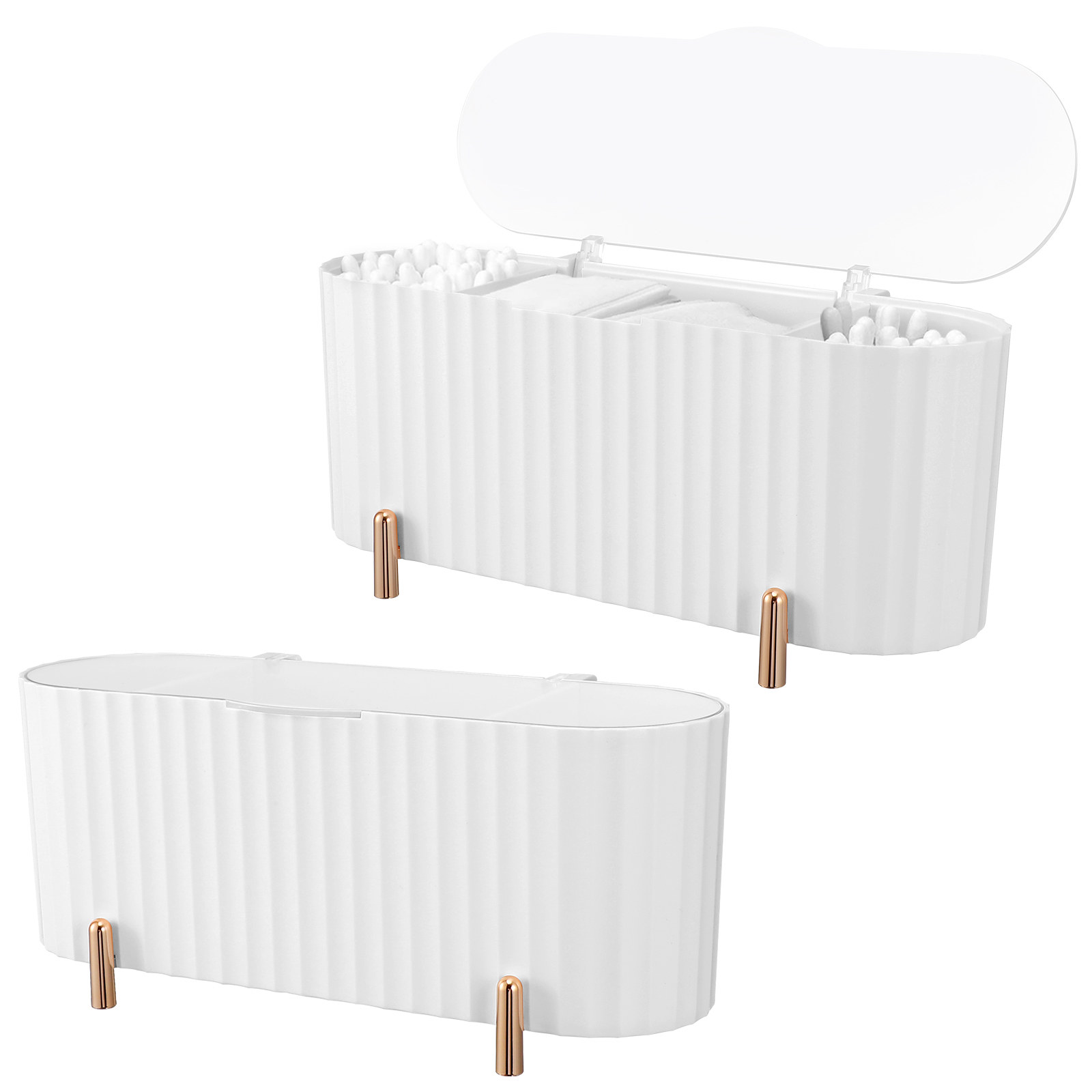 2 unidades de caja de almacena - Beauty Makeup Box reseña y precio